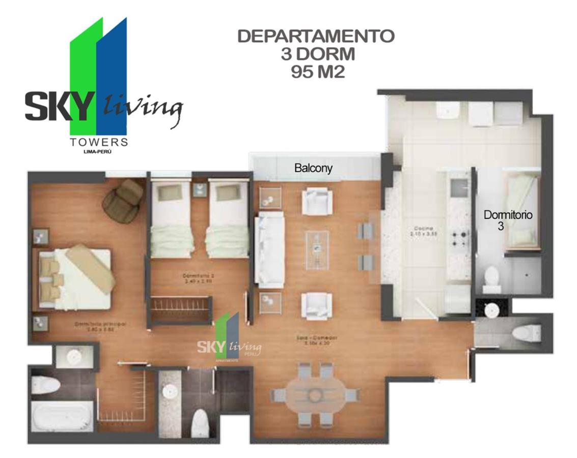 Skyliving Towers Apartments - Peru Lima Exterior foto